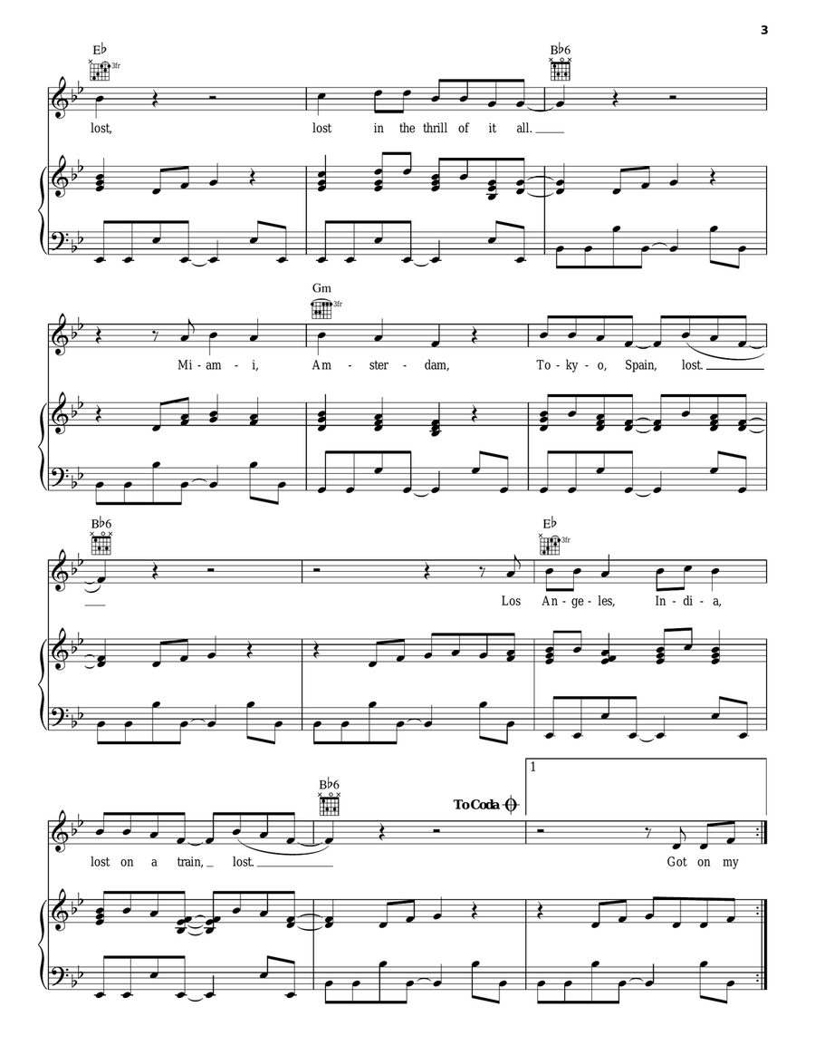 Lost Acoustic Guitar scores gallery preview page 3