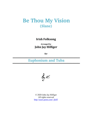 Book cover for Be Thou My Vision for Euphonium and Tuba