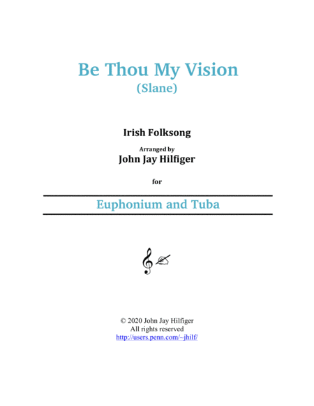 Be Thou My Vision for Euphonium and Tuba image number null