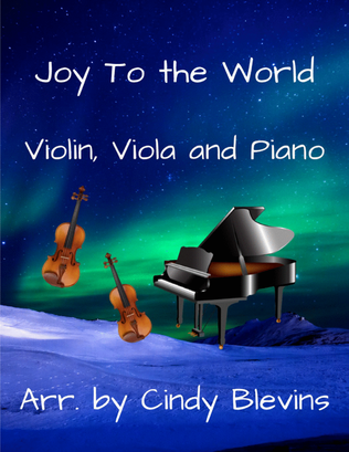 Book cover for Joy To the World, for Violin, Viola and Piano