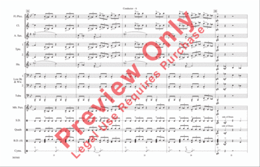 Burn It to the Ground Marching Band scores gallery preview page 7