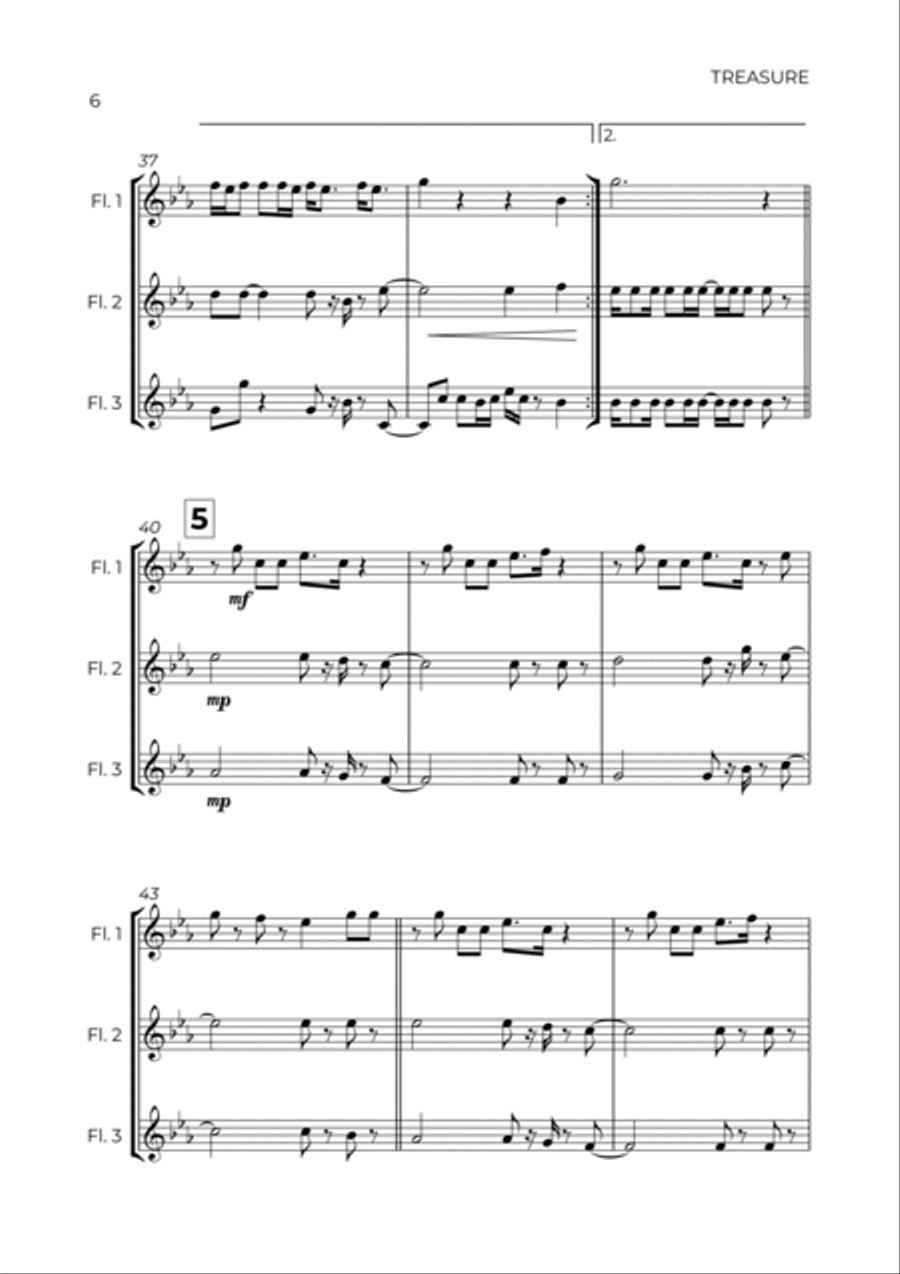 Treasure Flute Trio scores gallery preview page 6