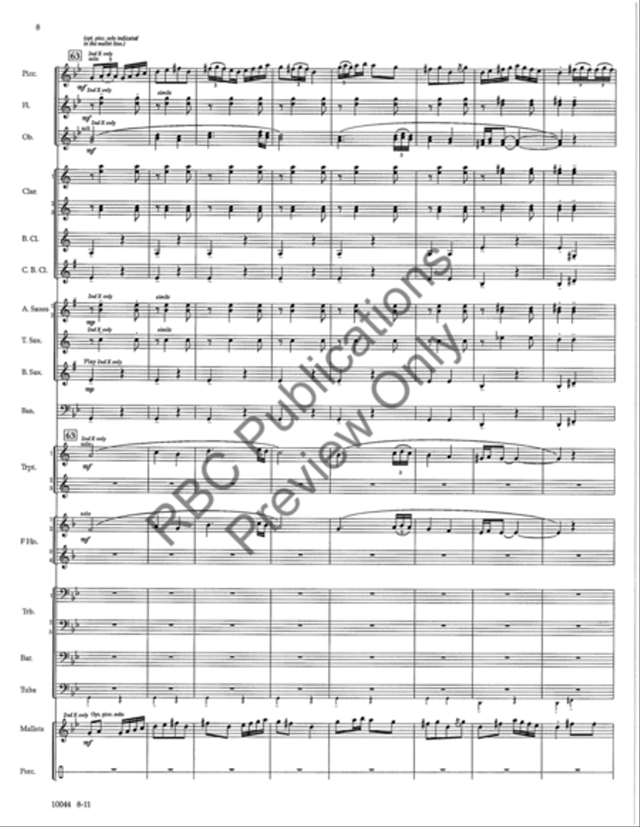 Infinite Horizons Concert Band scores gallery preview page 11