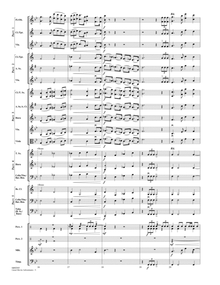 Great Movie Adventures - Conductor Score (Full Score)