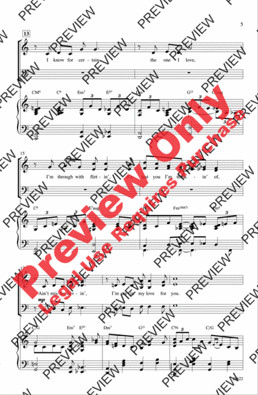 Ain't Misbehavin' 3-Part scores gallery preview page 4