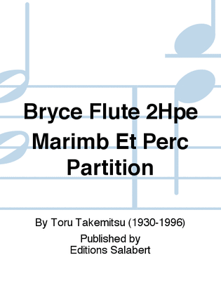 Book cover for Bryce Flute 2Hpe Marimb Et Perc Partition