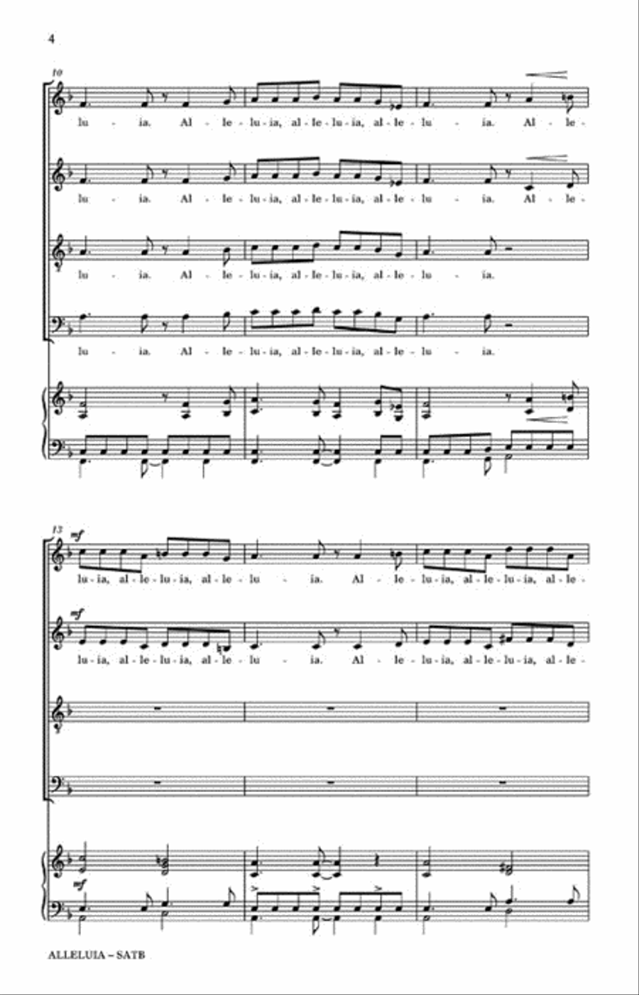 Alleluia 4-Part scores gallery preview page 3