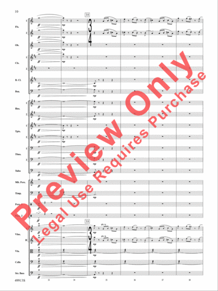 Fantastic Beasts -- The Secrets of Dumbledore Full Orchestra scores gallery preview page 11