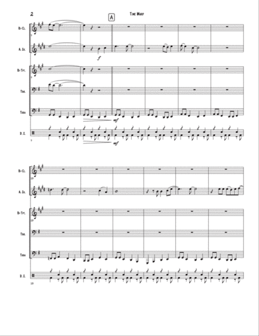 Time Warp Small Ensemble scores gallery preview page 2