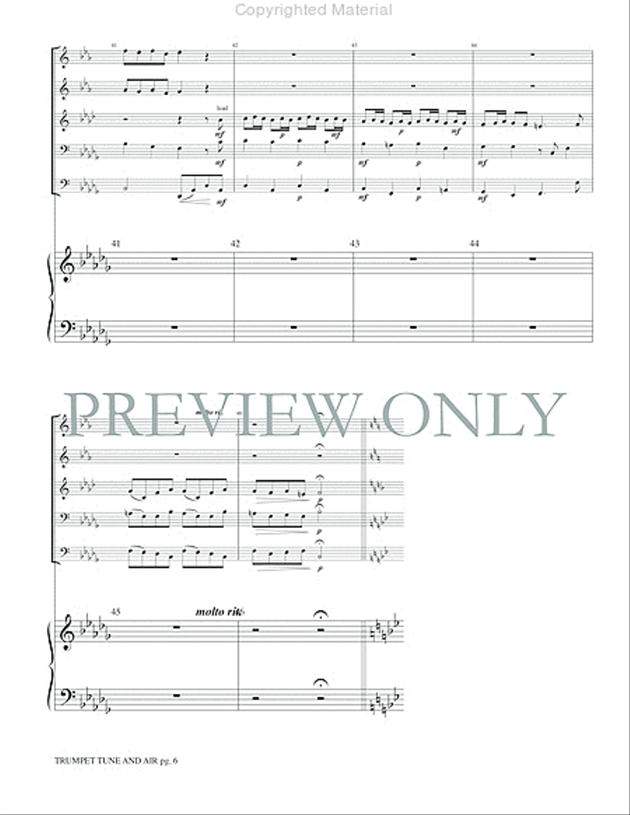 Trumpet Tune and Air Small Ensemble scores gallery preview page 8