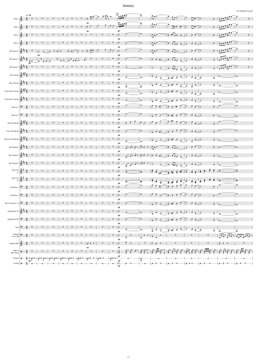 January January Concert Band scores gallery preview page 1