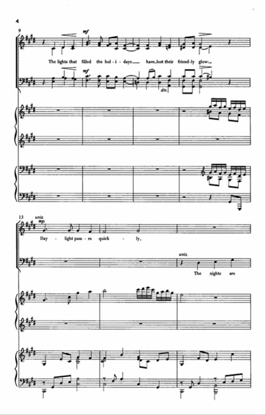 A Song for Spring 4-Part scores gallery preview page 3