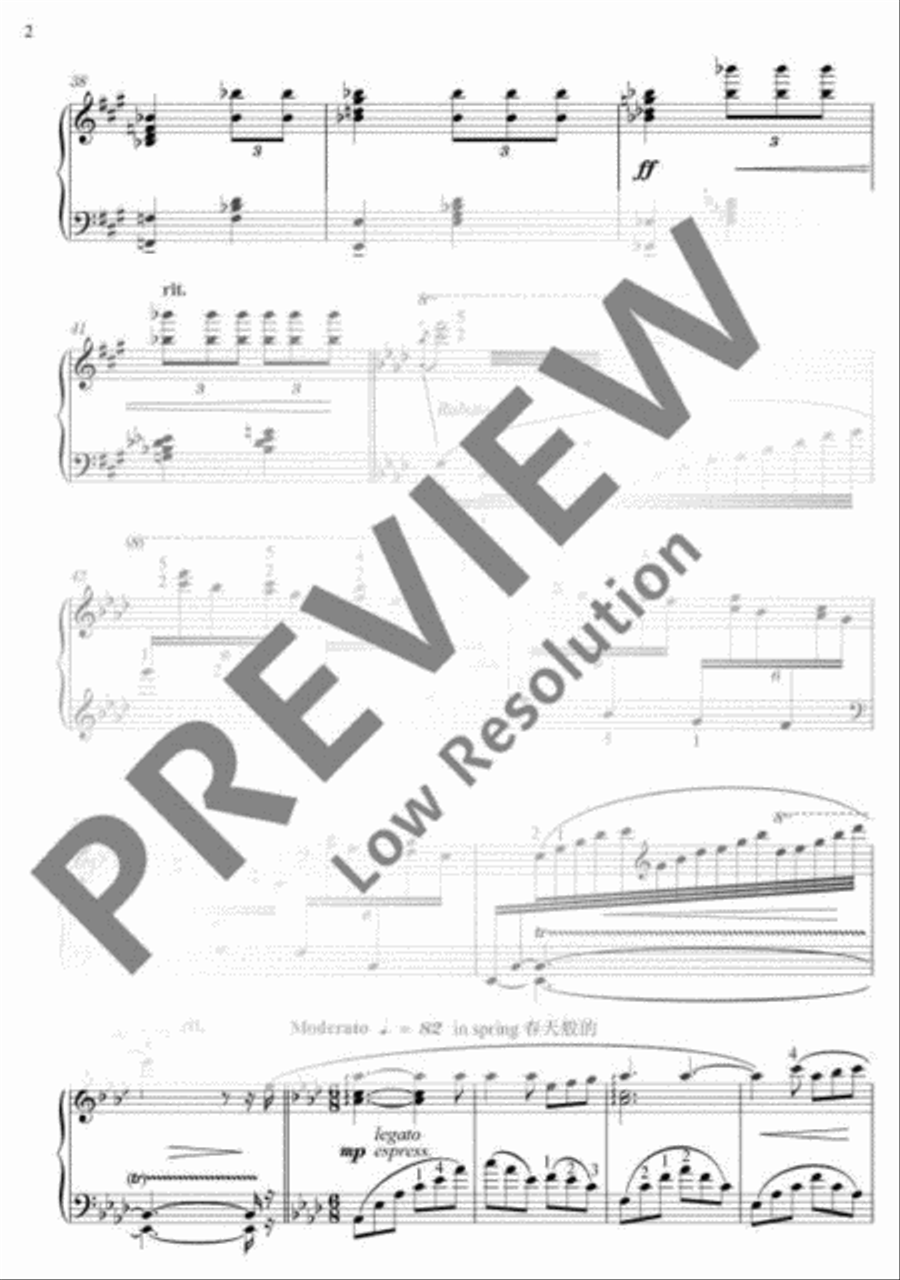 March of The Volunteers Piano Solo scores gallery preview page 3