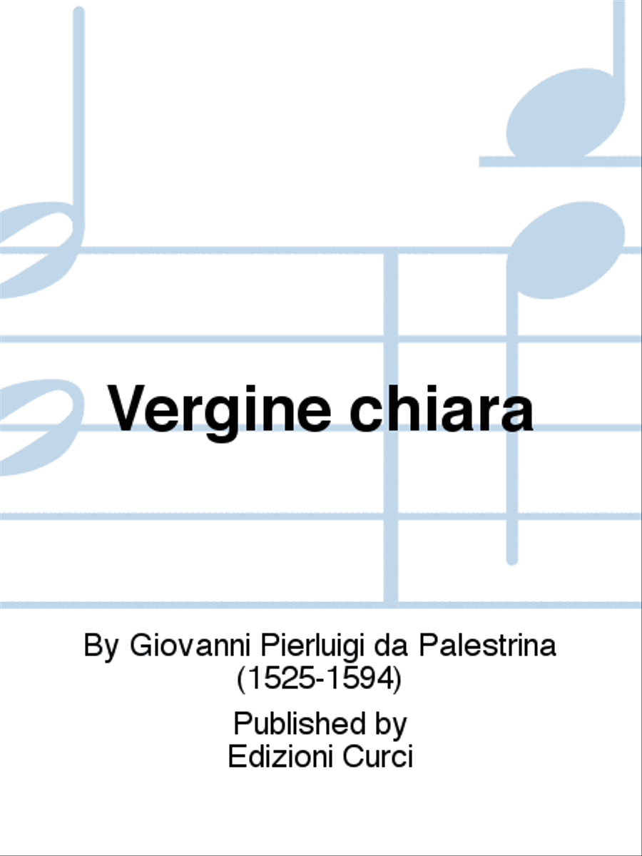 Vergine chiara Vergine chiara Choir scores gallery preview page 1