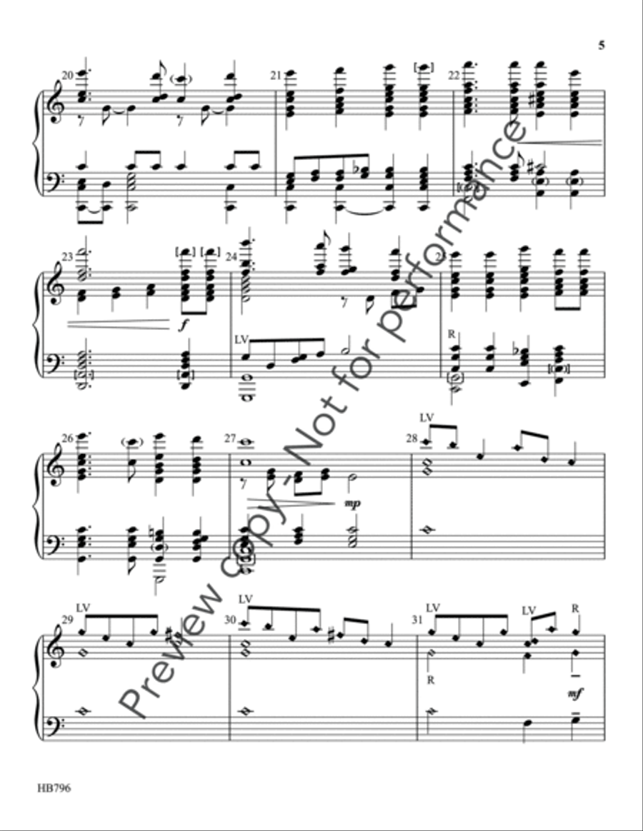Beneath the Cross of Jesus - Eithun 5-Octaves scores gallery preview page 4