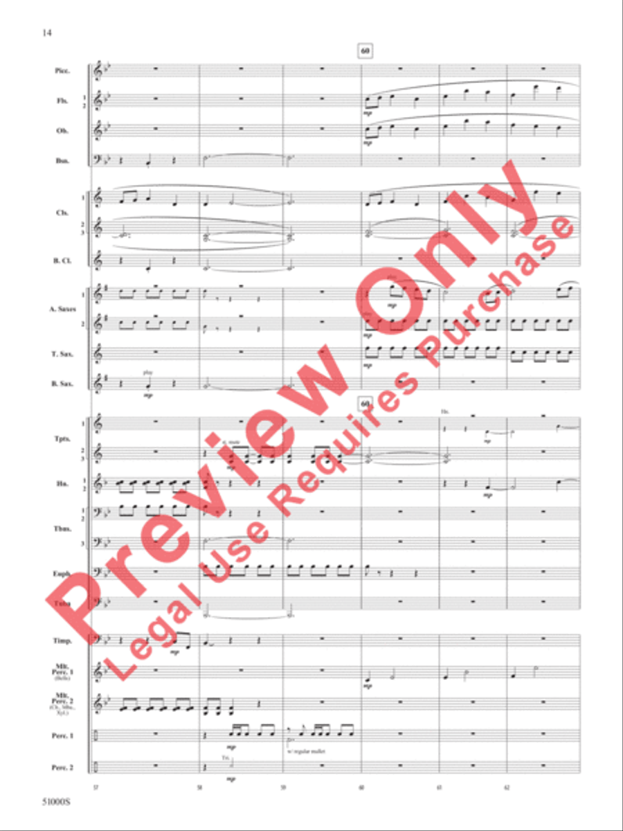 Eternal Flame Concert Band scores gallery preview page 15