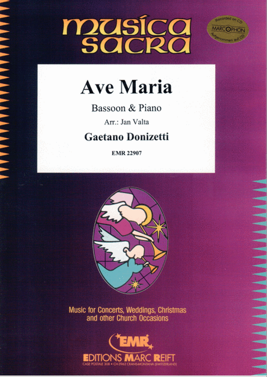 Ave Maria Bassoon Solo scores gallery preview page 1