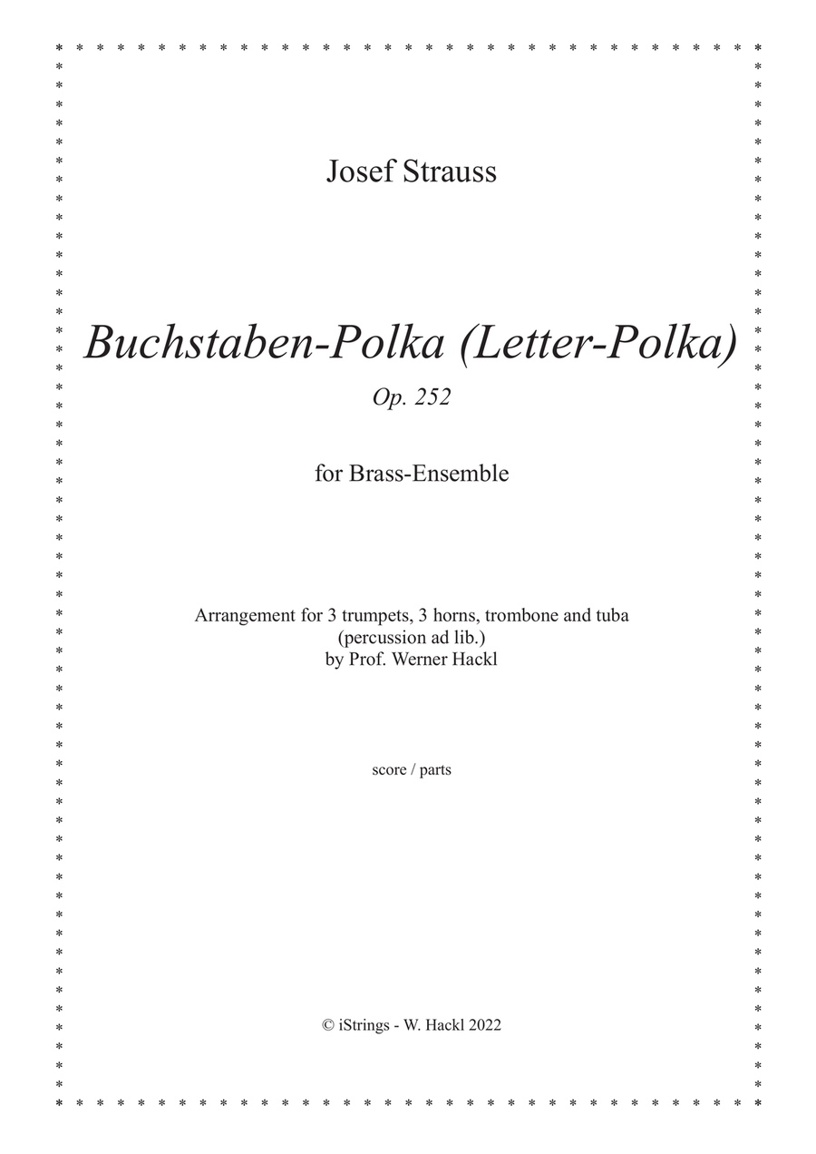 Buchstaben-Polka (Letter-Polka) Op. 252 for brass ensemble Brass Ensemble scores gallery preview page 1