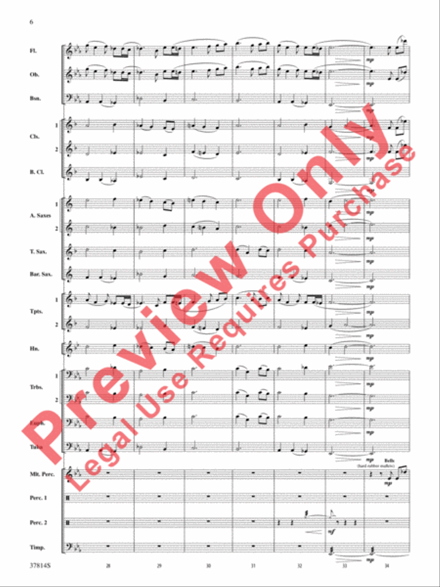 Wexford Carol Concert Band scores gallery preview page 7
