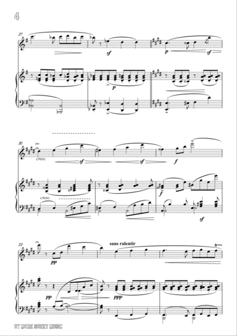 Chabrier-Pastorale des cochons roses,for Violin and Piano Voice scores gallery preview page 6