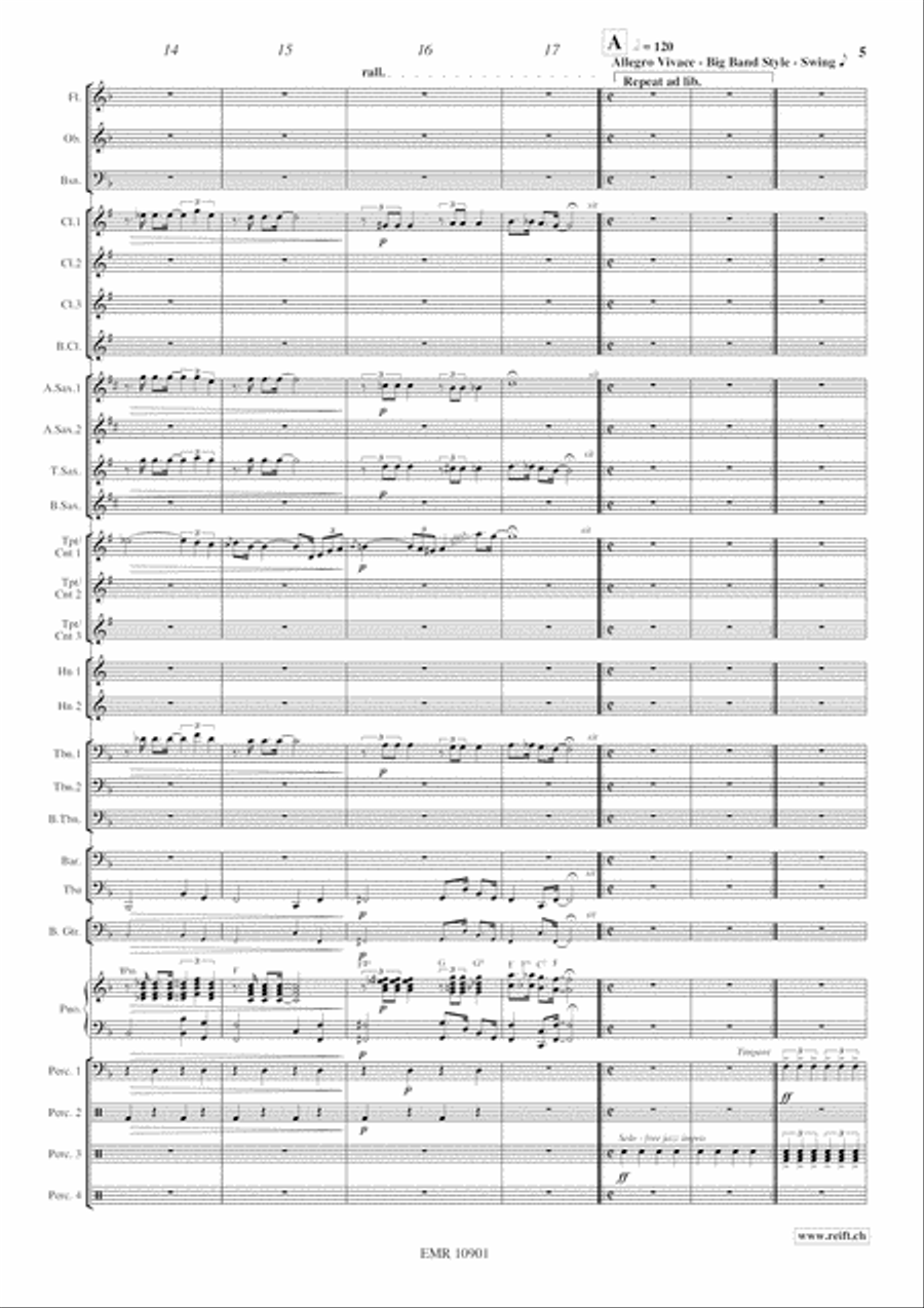 Jazzy Winds Jazzy Winds Concert Band scores gallery preview page 6