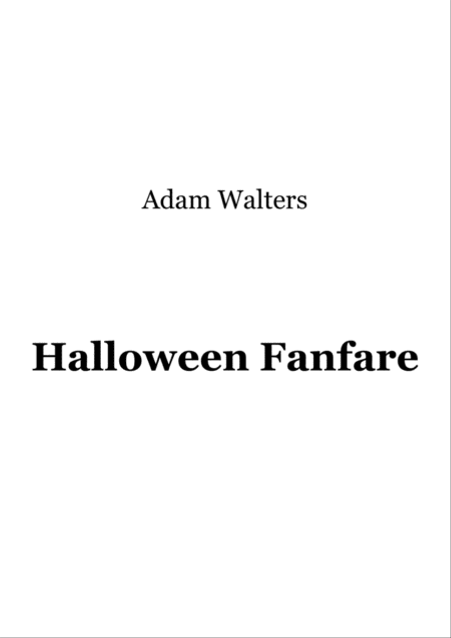Halloween Fanfare Halloween Fanfare Brass Duet scores gallery preview page 1