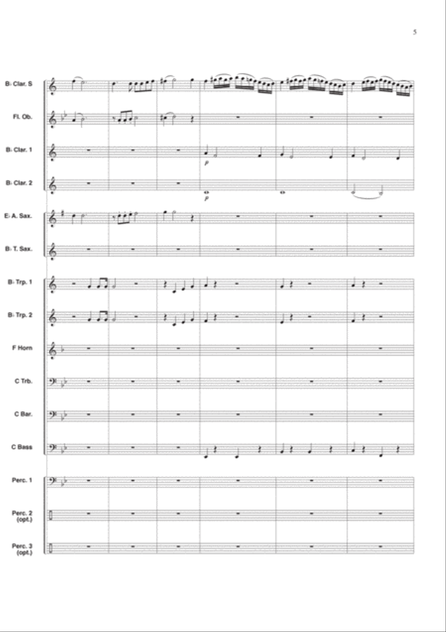 Concertino Classico Concertino Classico Concert Band scores gallery preview page 5