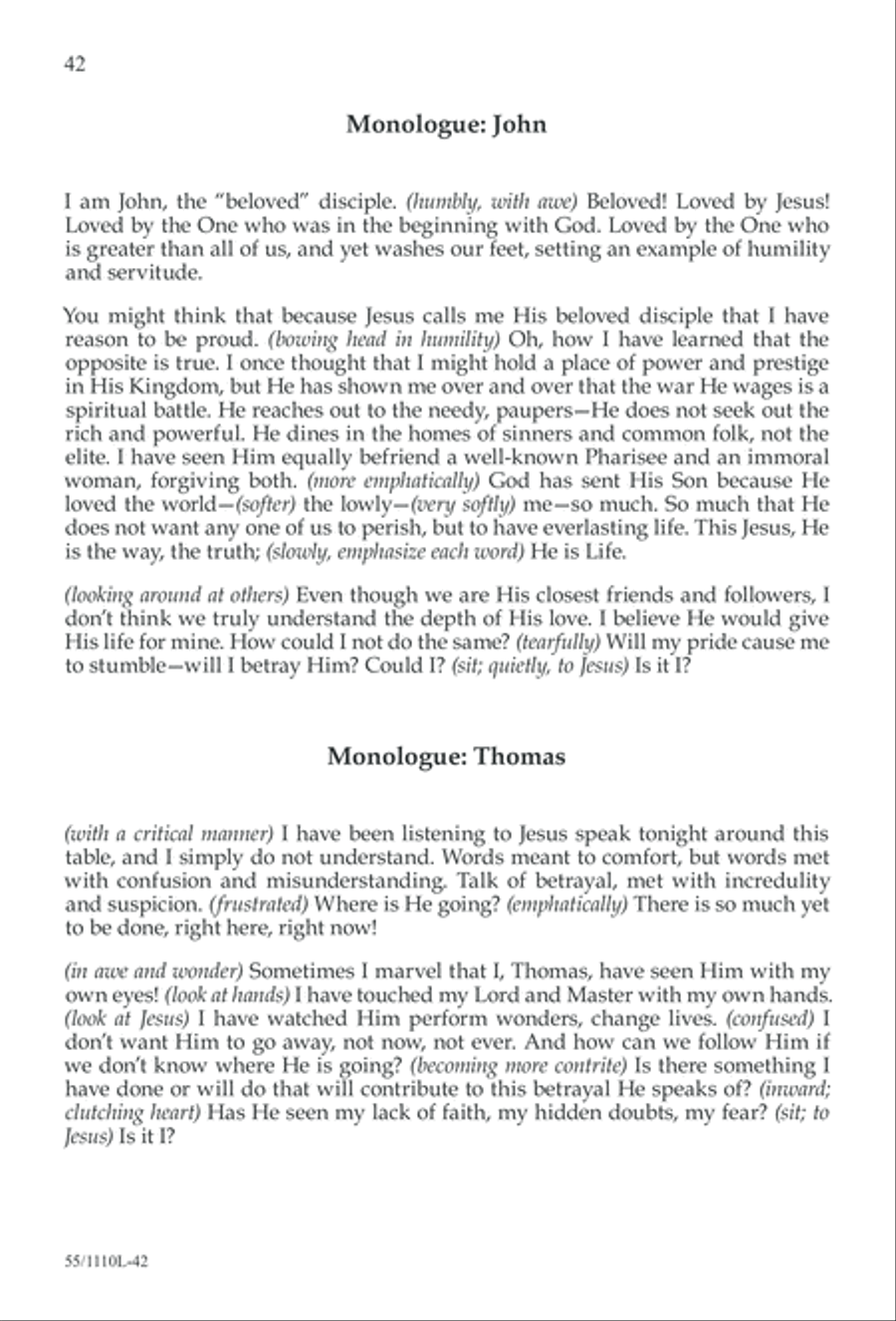 The Living Last Supper 4-Part scores gallery preview page 43