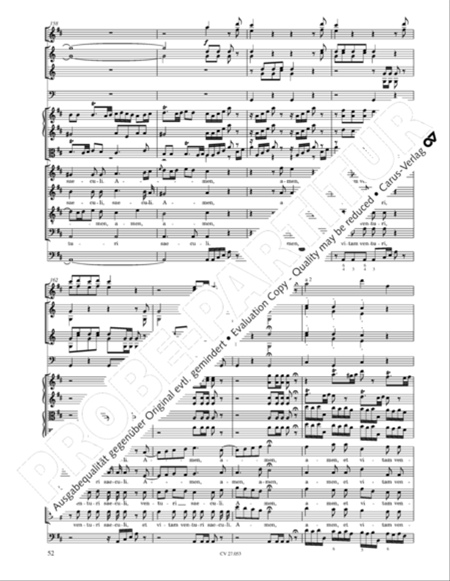 Creation Mass in A-major after Joseph Haydn (Schopfungsmesse in A nach Joseph Haydn) 4-Part scores gallery preview page 53