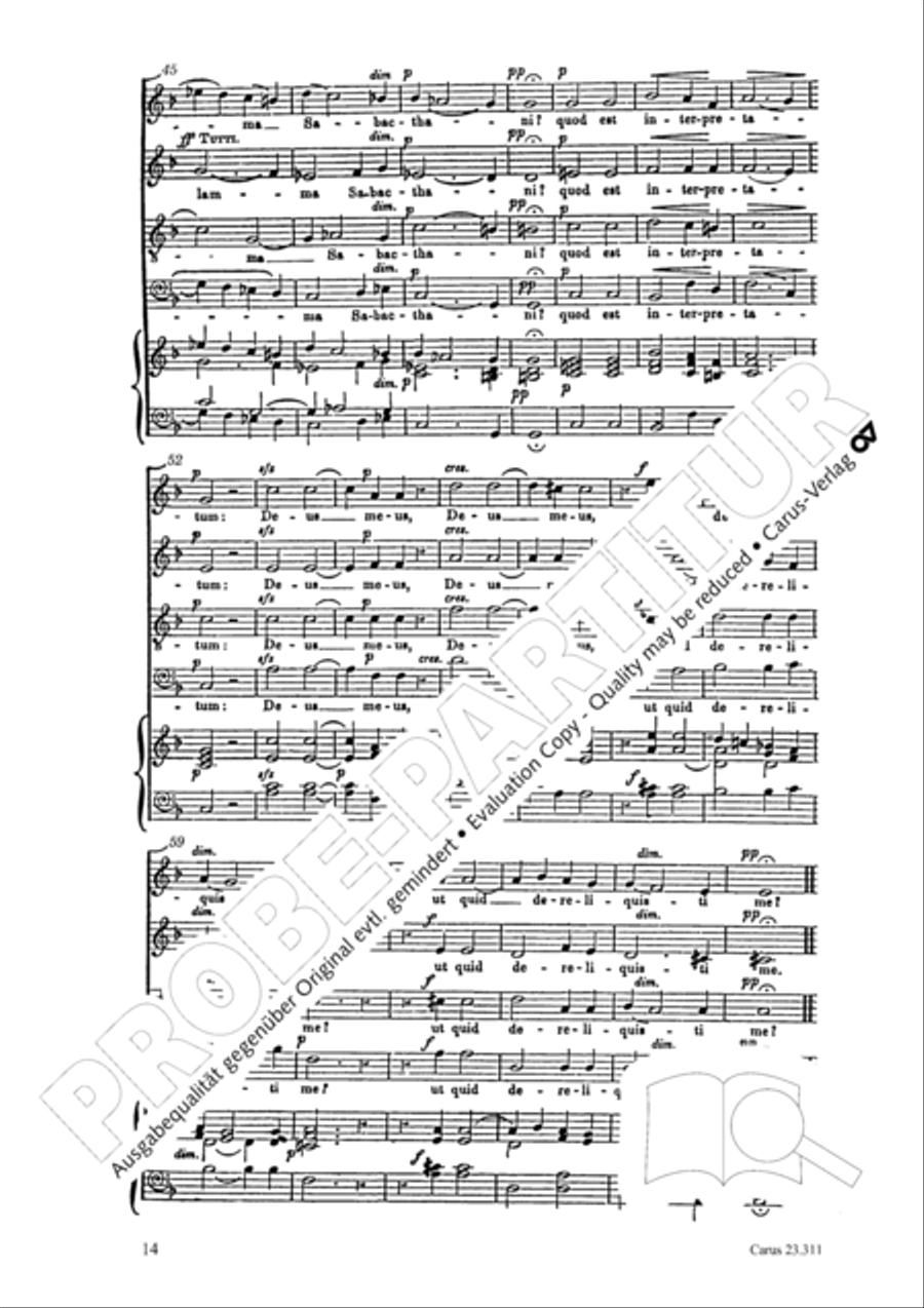 Les sept paroles du Christ sur la croix 4-Part scores gallery preview page 15