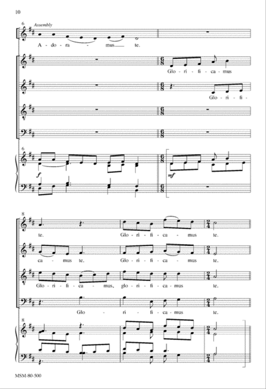 Mass of the Transfiguration (Choral Score) 4-Part scores gallery preview page 9