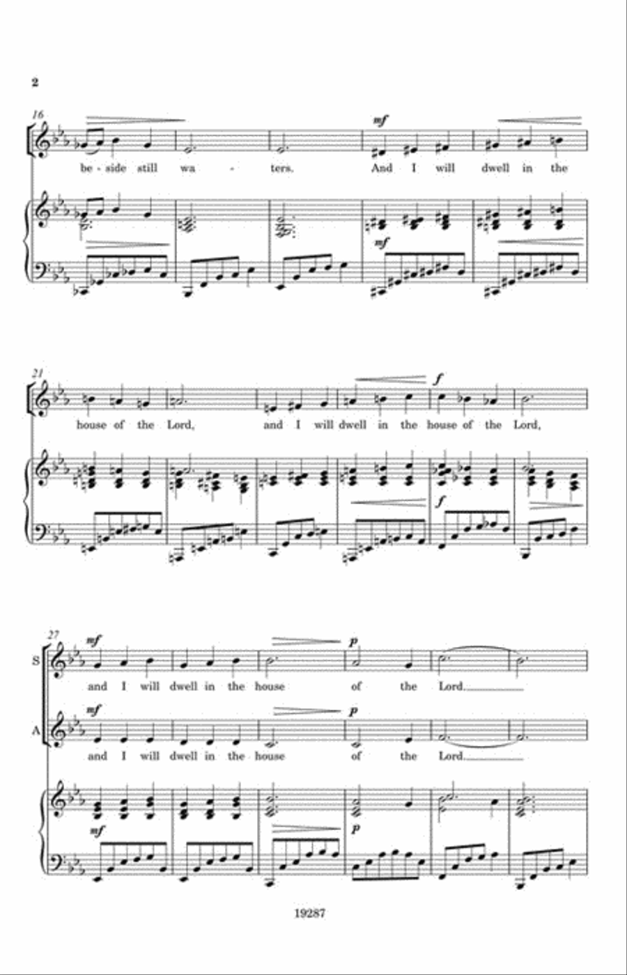 The Lord Is My Shepherd Choir scores gallery preview page 3