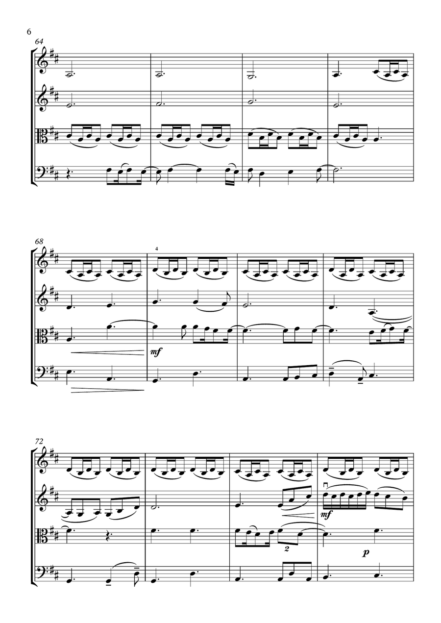 Please, Please, Please, Let Me Get What I Want String Quartet scores gallery preview page 6