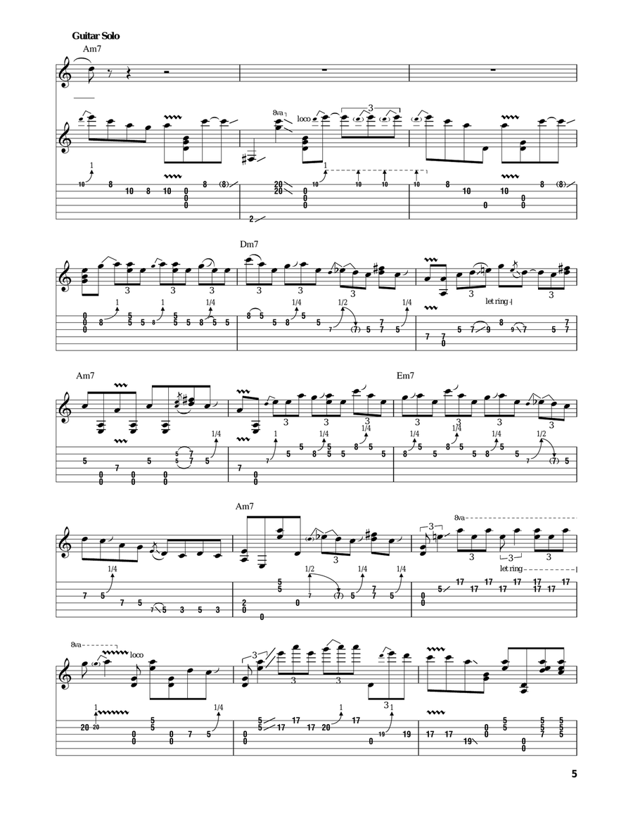 Somehow, Somewhere, Someway Acoustic Guitar scores gallery preview page 5