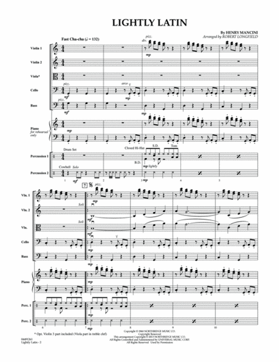 Lightly Latin - Conductor Score (Full Score)