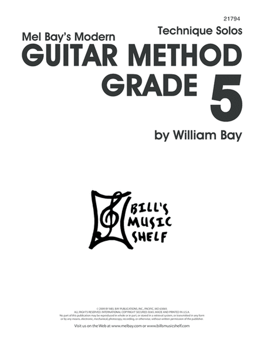 Modern Guitar Method Grade 5, Technique Solos
