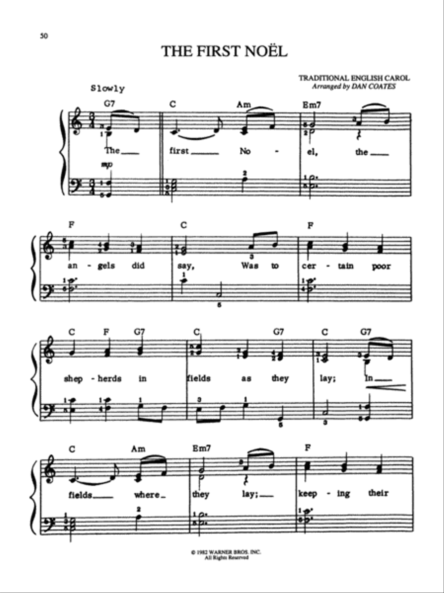Dan Coates Complete Christmas Music Collection - Easy Piano Voice scores gallery preview page 7