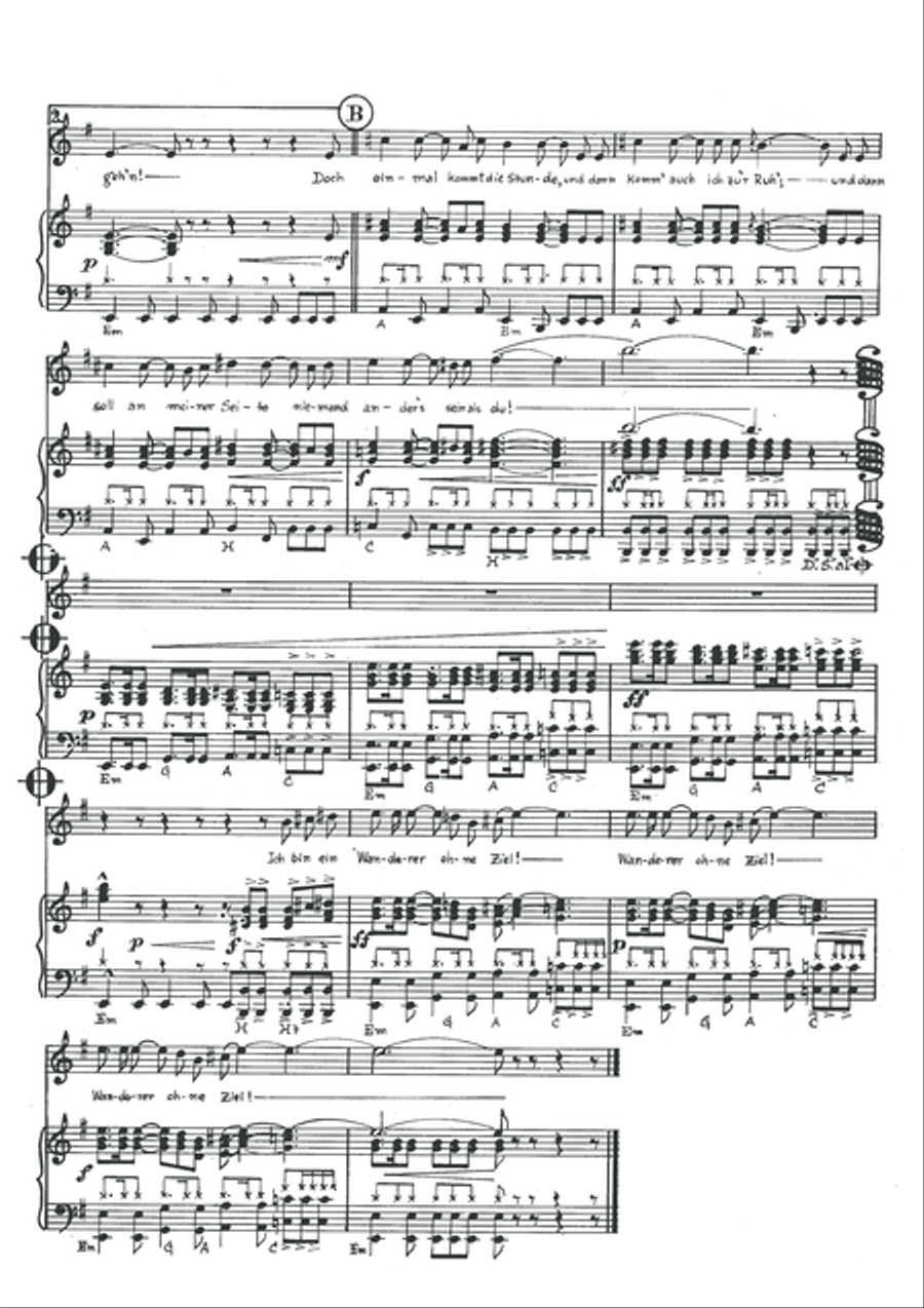 Wanderer ohne Ziel Piano, Vocal scores gallery preview page 4