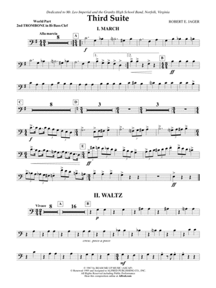 Third Suite (I. March, II. Waltz, III. Rondo): (wp) 2nd B-flat Trombone B.C.