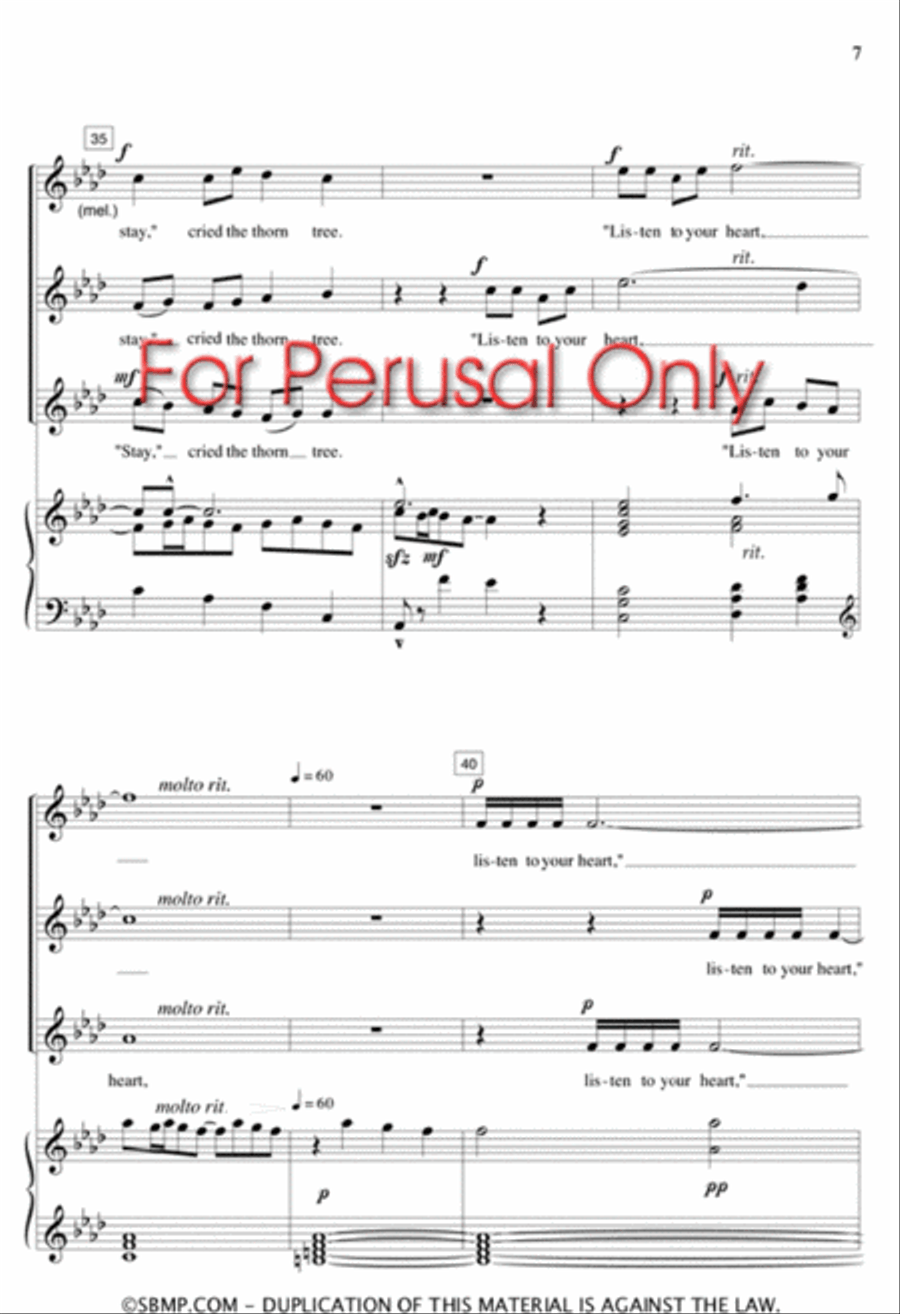 And Nature Smiled - SSA Octavo SSA scores gallery preview page 7