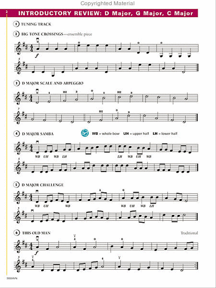 New Directions For Strings, Violin Book 2 Chamber Orchestra scores gallery preview page 2