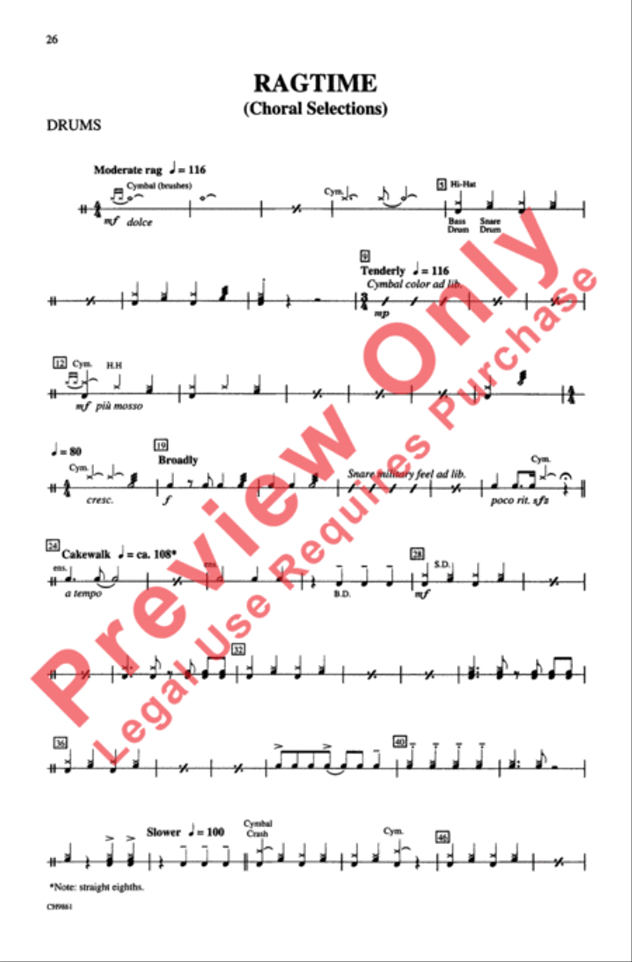 Ragtime (Choral Selections) 3-Part scores gallery preview page 26