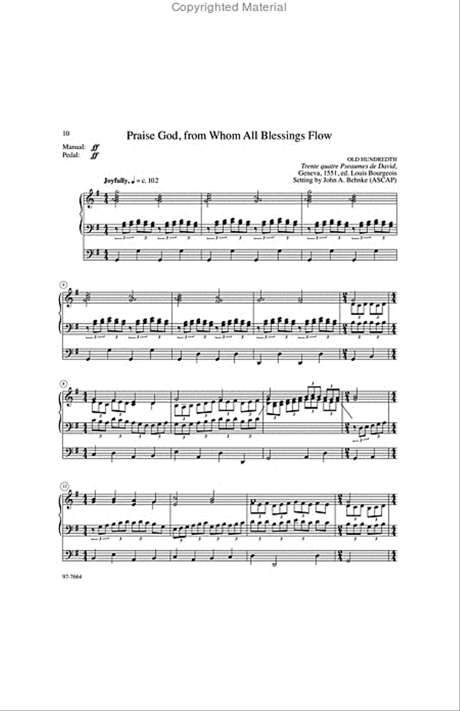 A Trio of Praise Organ scores gallery preview page 4