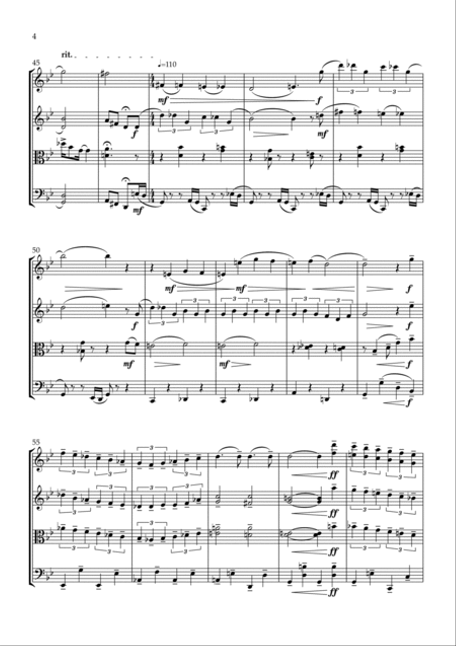 It Ain't Necessarily So String Quartet scores gallery preview page 4