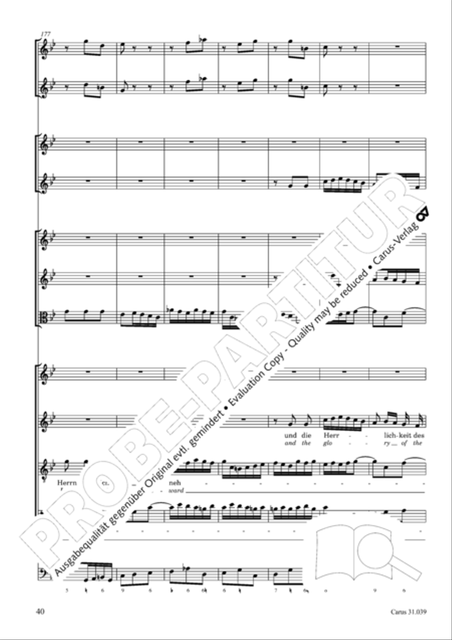 Give the hungry ones thy bread (Brich dem Hungrigen dein Brot) 4-Part scores gallery preview page 40