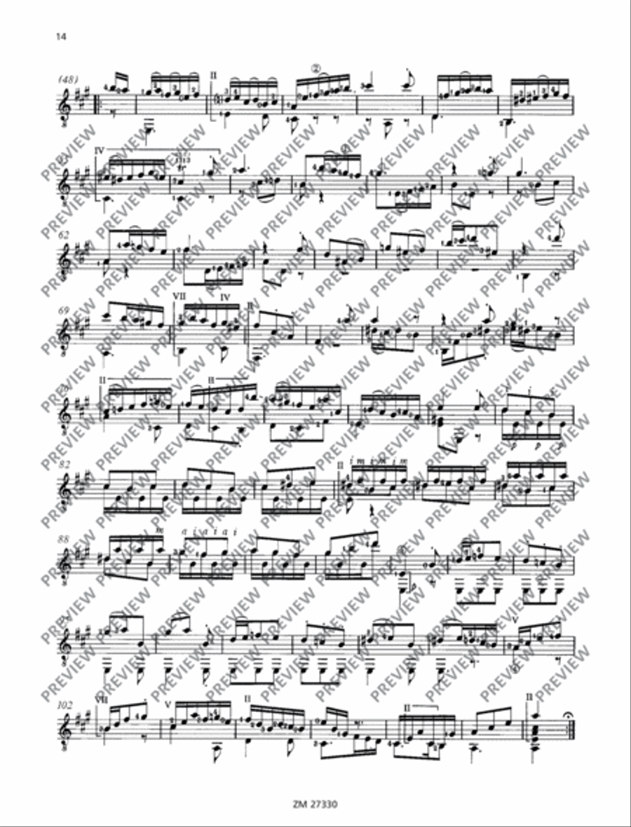 Suite No. 3 Classical Guitar scores gallery preview page 15