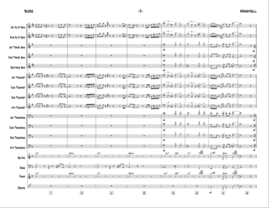 Moneyball Moneyball Jazz Ensemble scores gallery preview page 4