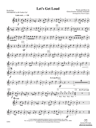 Let's Get Loud: (wp) 1st B-flat Trombone T.C.