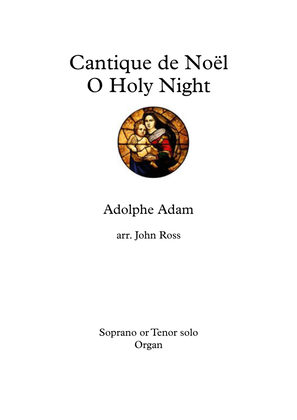 Book cover for Cantique de Noel / O Holy Night - High voice, Organ