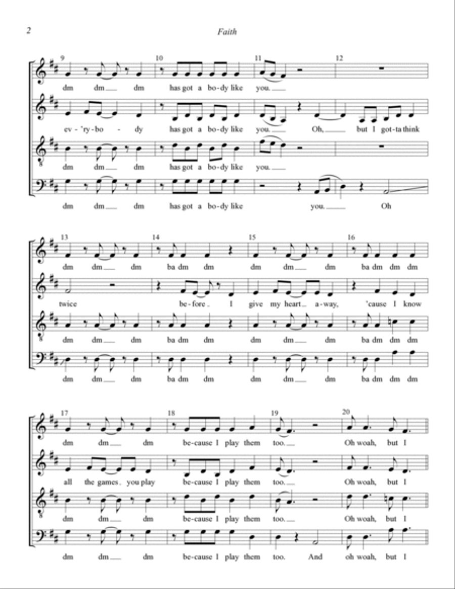 Faith (arr. Kohl Kitzmiller)